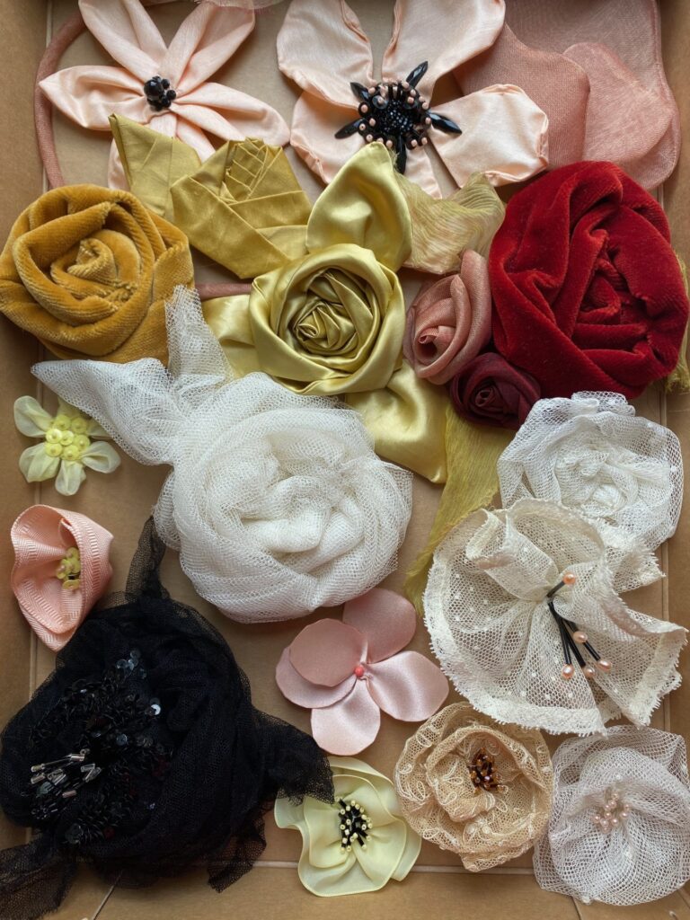 Håndlavede blomster